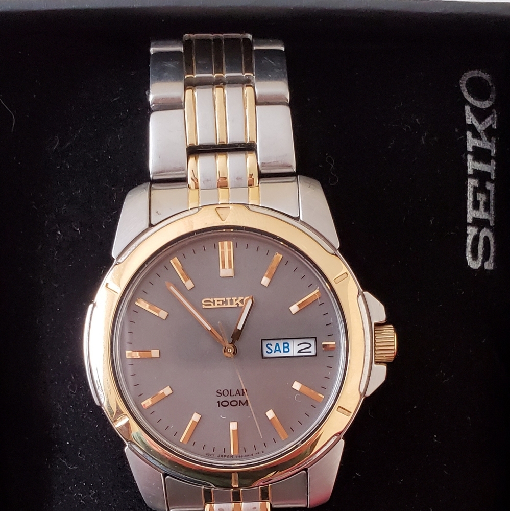 Brand New Seiko Mens Twotone watch